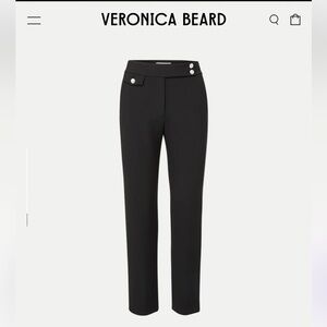 Veronica Beard Black/Silver Renzo Pants sz 8